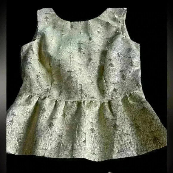 H and M yellow/gold sleeveless top. Size 4. Brand new never worn. - Picture 1 of 16